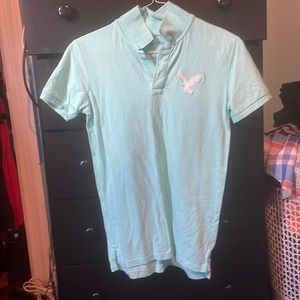 AMERICAN EAGLE MINT GREEN POLO